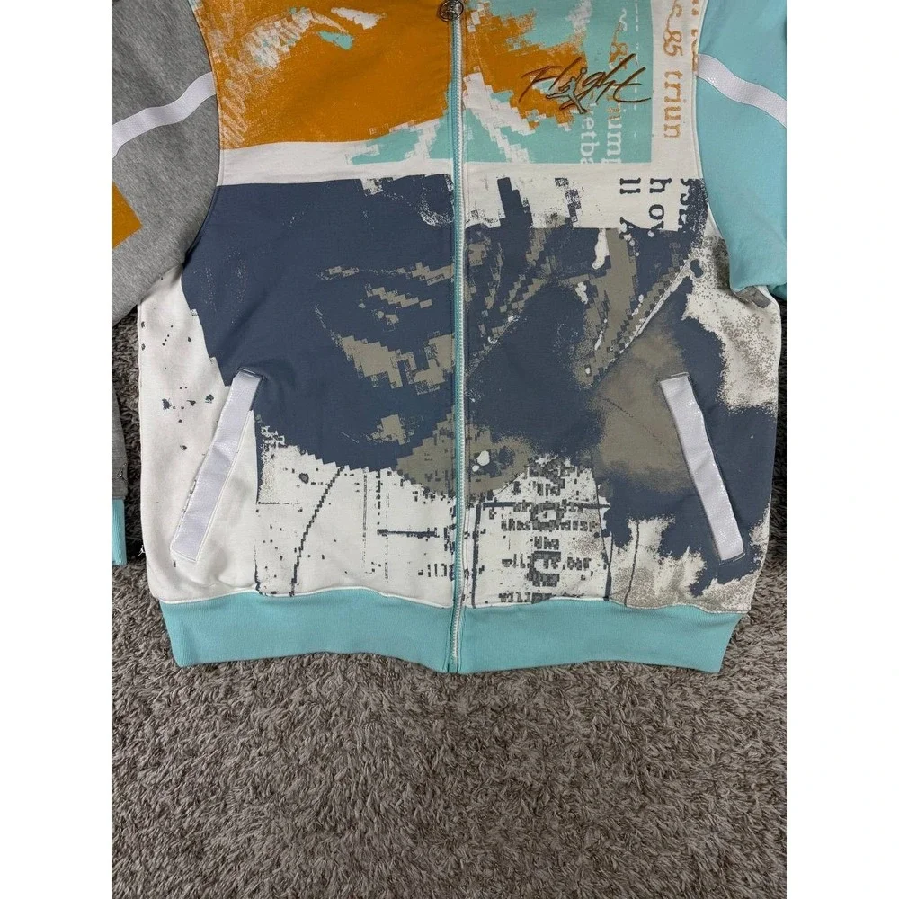 Air Jordan Multi TT Men's XXL Full Zip Track Jacket Graphic 285933-100 Heavy